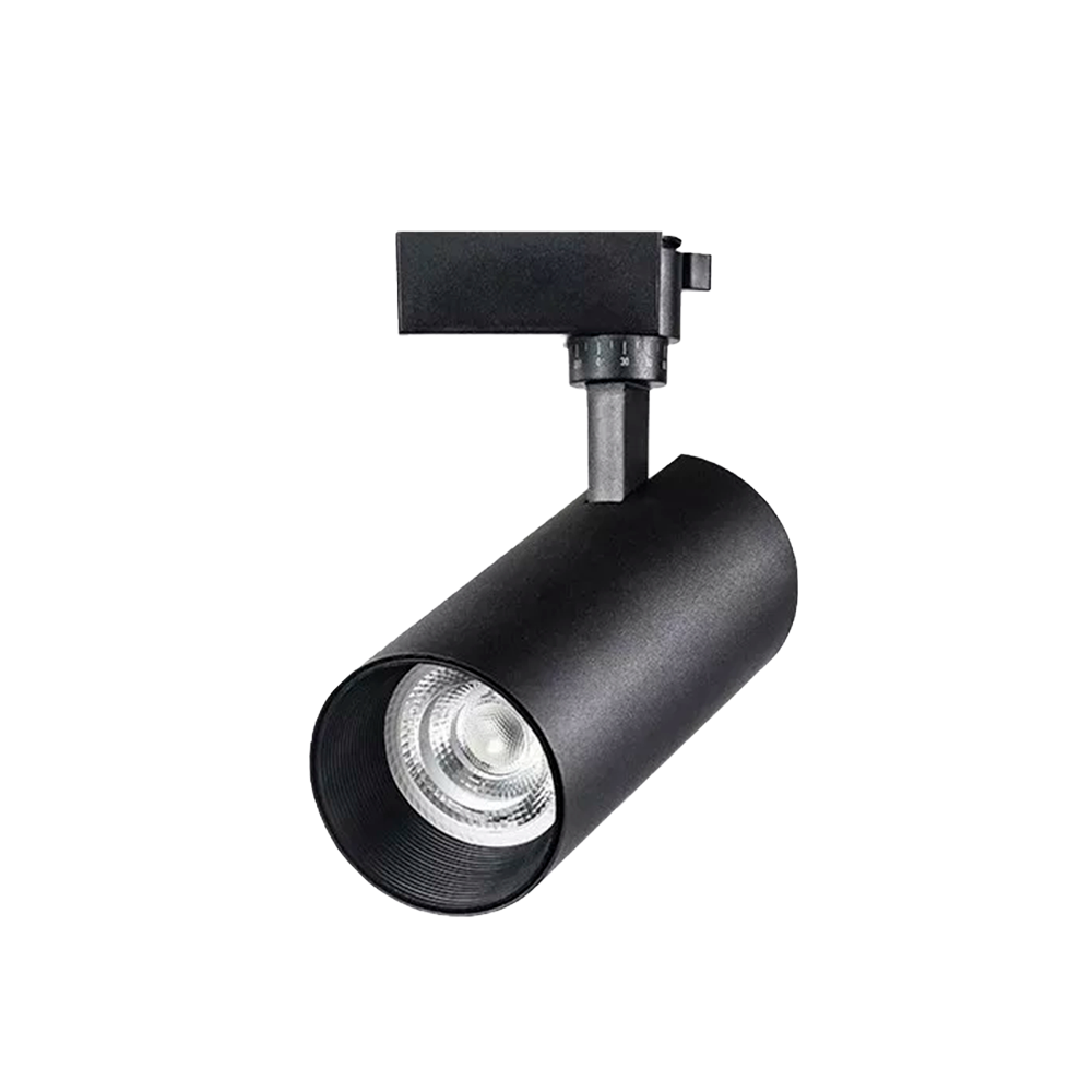 Spot Led Negro Riel 20W